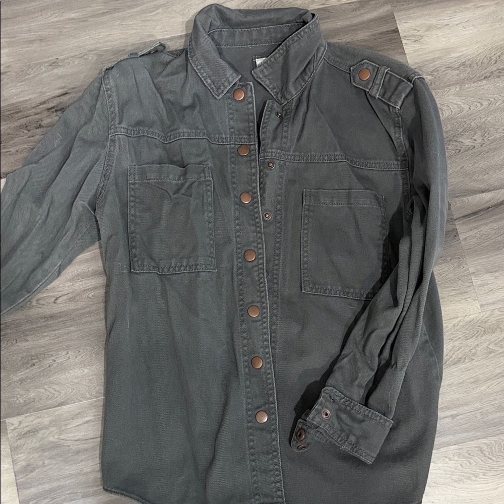Forever 21 Gray Denim Jacket